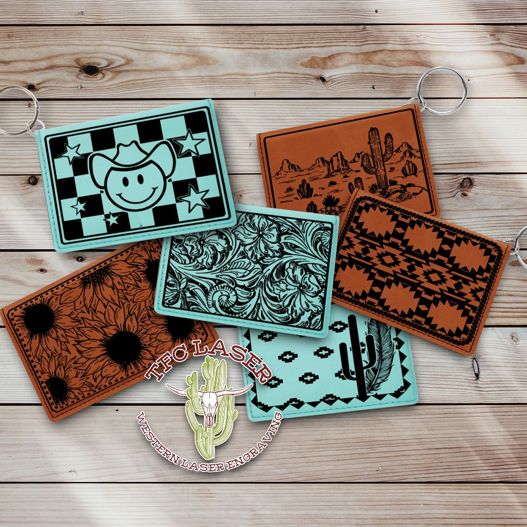 Keychain Wallet; Various Designs Available – TFC Laser