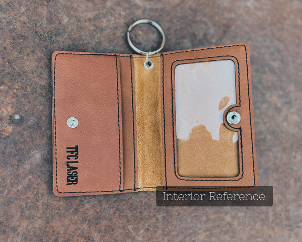 Red Bootstitch Keychain Wallet