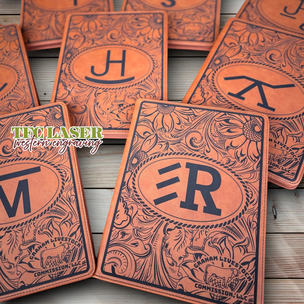 CUSTOM Leatherette Zip Closure Portfolio