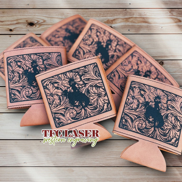 Custom Floral Koozie