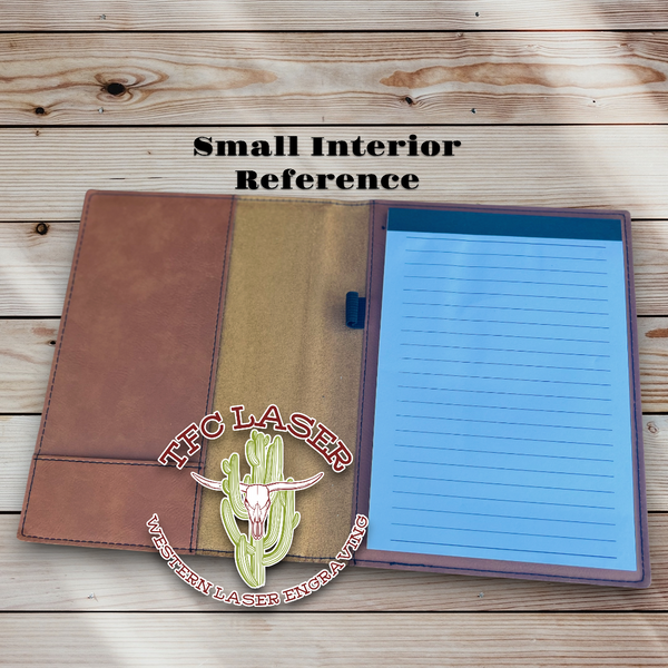 CUSTOM Small Leatherette Portfolio