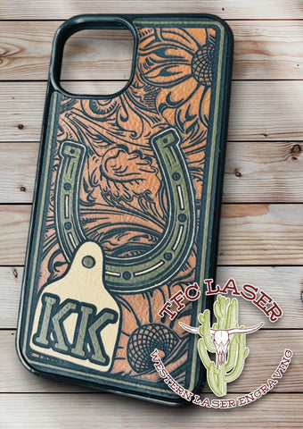 Horseshoe Cowtag Phone Case